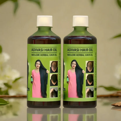 ORIGINAL ADIVASI HERBAL HAIR OIL - BUY 1 GET 1 FREE (⭐️⭐️⭐️⭐️⭐️ 4.9/5)